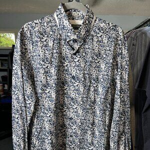 EUC Coogi Luxe Gorgeous Floral Men's Long-Sleeve Button-Up Shirt SZ M